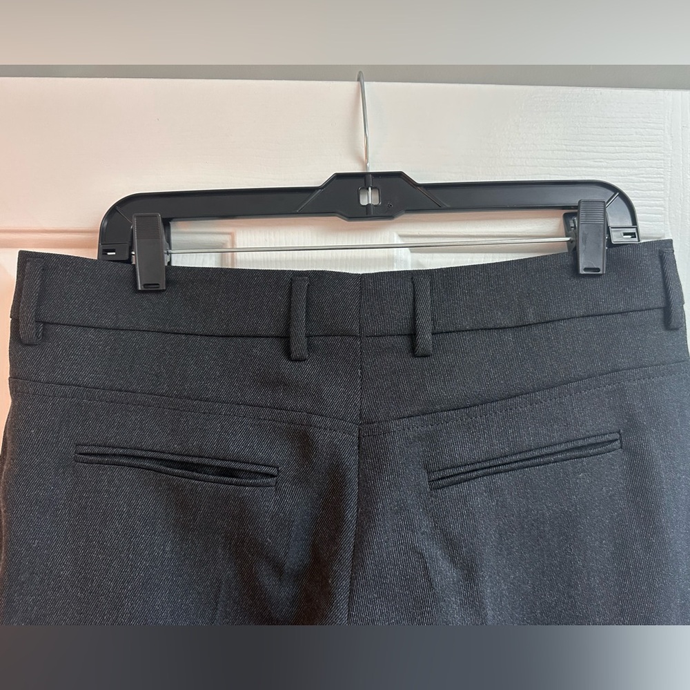$1,190 Akris Punto Women's 100% Wool Dark Gray Wide Leg Pants Size 12 - Picture 6 of 8